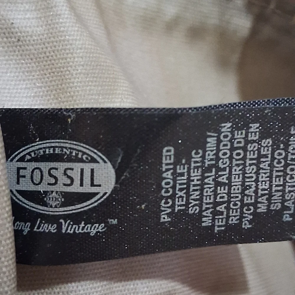 Fossil Polka Dot Canvas Pouch